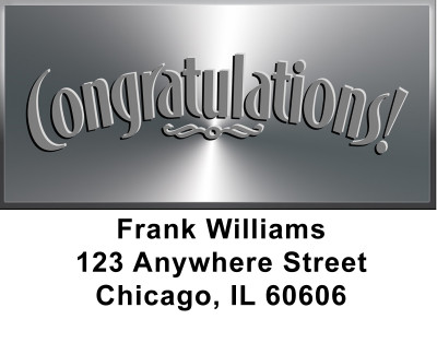 Congratulations Address Labels | LBZXMS-41
