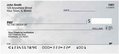 Silver Skies Personal Checks | NAT-26