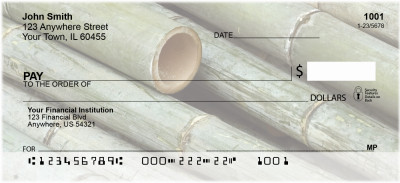 Green Bamboo Personal Checks | NAT-36