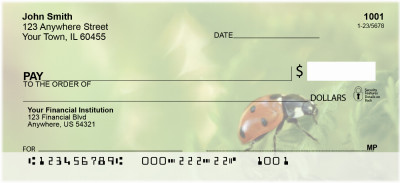 Fern With Insects Personal Checks | NAT-49