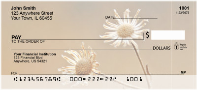 Dried Flowers Personal Checks | NAT-57
