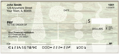 Topiary Tree Abstracts Personal Checks | NAT-66