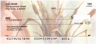 Cattail Watercolors Personal Checks | NAT-68