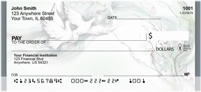 Blossoms Of Peace Personal Checks | QBA-33