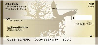 Eagle Silhouette Personal Checks | QBA-36
