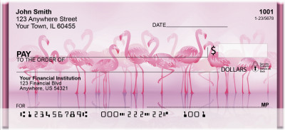 Pink Flamingo Personal Checks | QBA-39