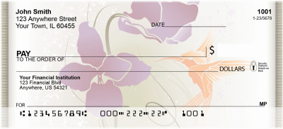 Happy Hummingbirds Personal Checks | QBA-40