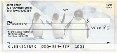 Penguin Sunrise Personal Checks | QBA-54