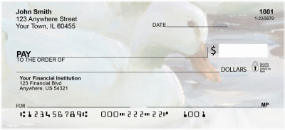 Painted Swans Personal Checks | QBA-62