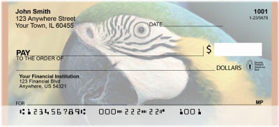 Tropical Birds Personal Checks | QBA-65
