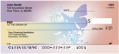 Winged Silhouette Personal Checks | QBA-78