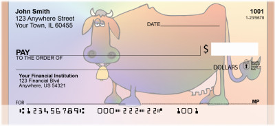 Moo Rainbows Personal Checks | QBB-15