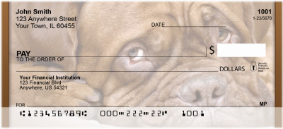 French Mastiff Personal Checks | QBB-55