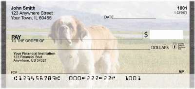 Saint Bernards Personal Checks | QBB-91