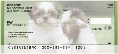 Shih Tzu Puppies Personal Checks | QBB-96
