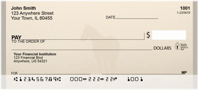 Horse Silhouettes Personal Checks | QBC-66