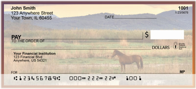 Sunset In The Foothills Personal Checks | QBC-71