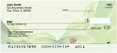 Dew Ladybugs Personal Checks | QBC-84
