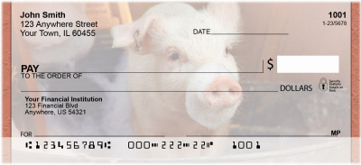Pigs In A Tub Personal Checks | QBD-10