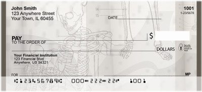 Human Skeletons Personal Checks | QBD-89