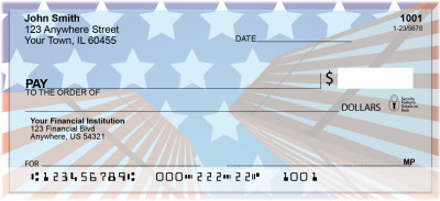 Patriotic Tribute To 9-11 Personal Checks | QBE-03