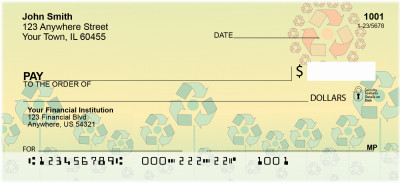 Recycle And Grow Green Personal Checks | QBE-16