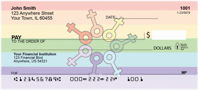 Lesbian Flag Personal Checks | QBE-25