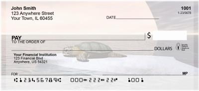Sea Turles With Global Warming Personal Checks | QBE-26