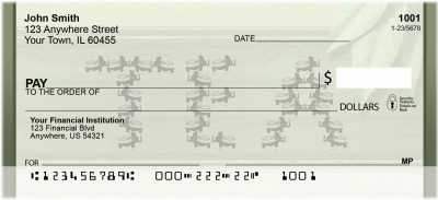 Elephant Tea Party Personal Checks | QBE-37
