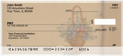 Vintage Florals Personal Checks | QBG-27