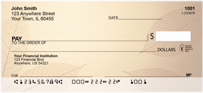 Golden Leaves Personal Checks | QBG-52