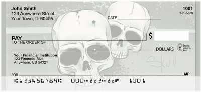 Skull Art Personal Checks | QBI-03