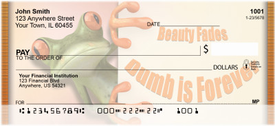 Dumb Is Forever Personal Checks | QBI-43