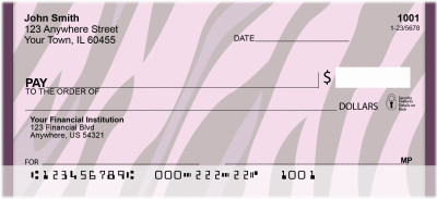 Girly Safari Prints Personal Checks | QBM-52