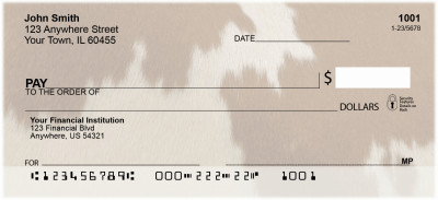 Cowhide Prints Personal Checks | QBM-58