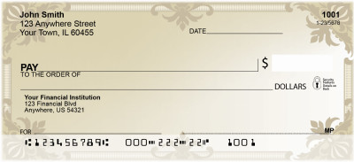 Old Fashioned Flair Personal Checks | QBM-64