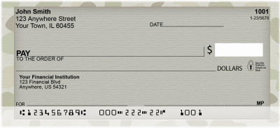 Camo Personal Checks | QBM-69