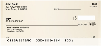 Classic Gold And Brass Personal Checks | QBN-05