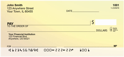 Glowing Warmth Personal Checks | QBN-07