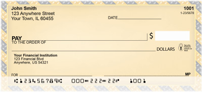 Colorful Diamondplate Personal Checks | QBN-08