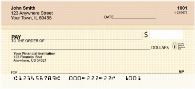 Yellow Gingham Personal Checks | QBN-22