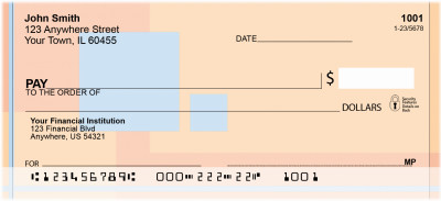 Colorful Geometrics Personal Checks | QBN-40