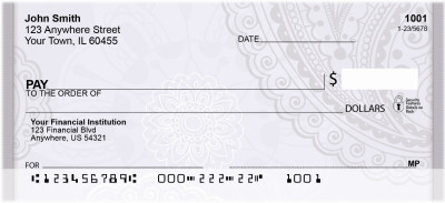 Paisley Prints Personal Checks | QBN-64