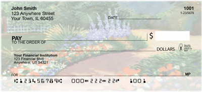 Manicured Gardens Personal Checks | QBP-31