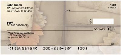 Vintage Fall Personal Checks | QBP-73