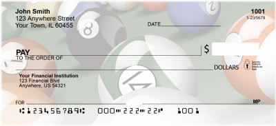 Billard Balls Personal Checks | QBP-88
