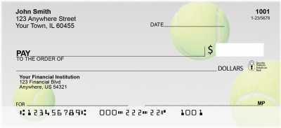 Tennis In Your Face Personal Checks | QBQ-56