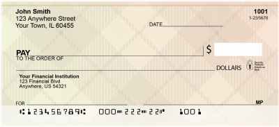 Plaid Pleaser Personal Checks | QBR-25