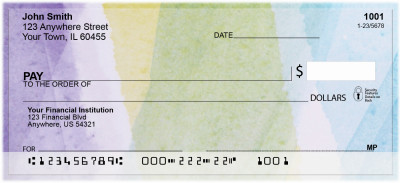 Watercolor Wonders Personal Checks | QBR-30