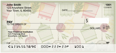 Bird Cages Personal Checks | QBR-31